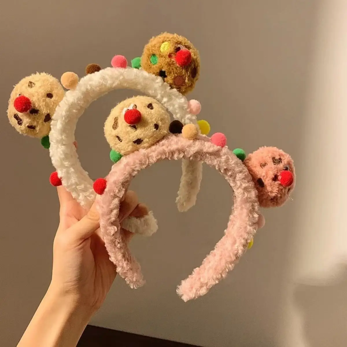 Plush Cookie Headband for Girls Autumn Winter — feature 6