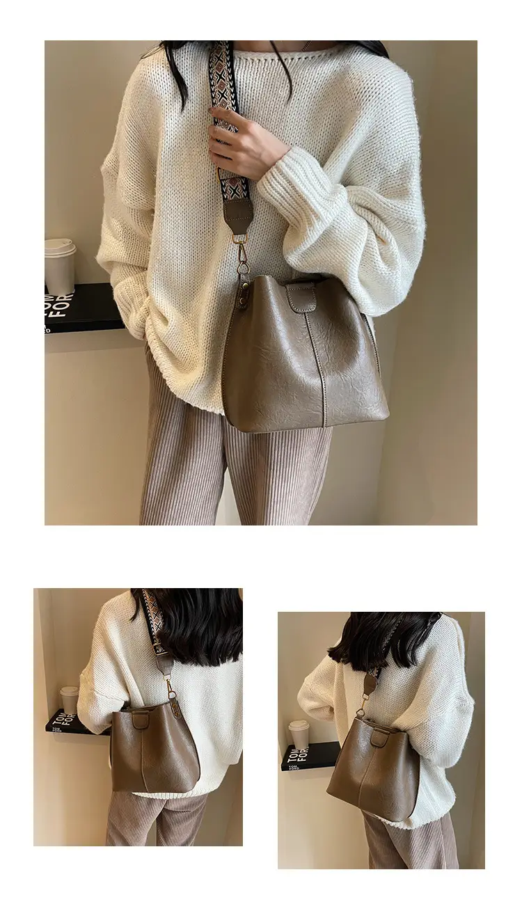 Women Bucket Bag Retro Niche Design 2023 — feature 12