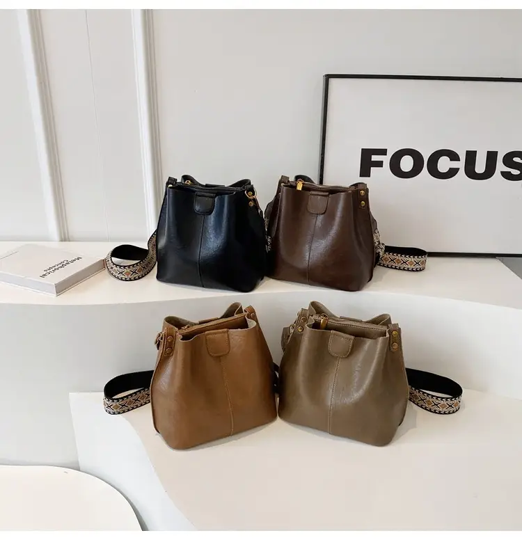 Women Bucket Bag Retro Niche Design 2023 — feature 13