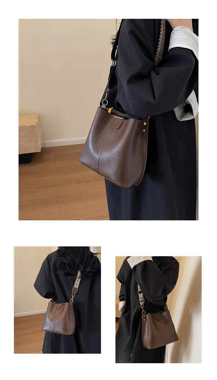 Women Bucket Bag Retro Niche Design 2023 — feature 9
