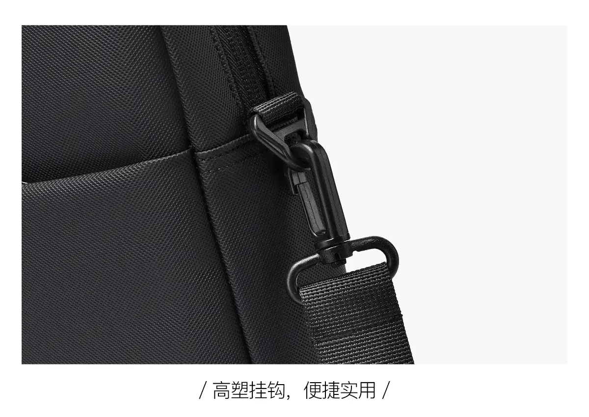 Men's 14inch Leather Satchel Laptop Bag with Logo Print — feature 30