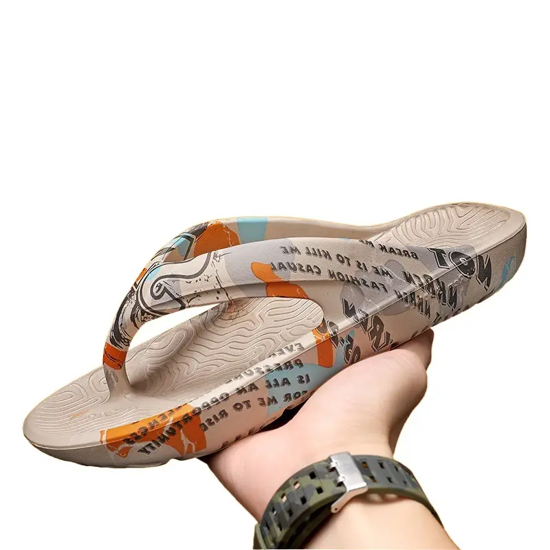 Men's flip flops from Fujian manufacturers summer outdoor wear non-slip trendy flip-flops sports casual platform fans - Image 8