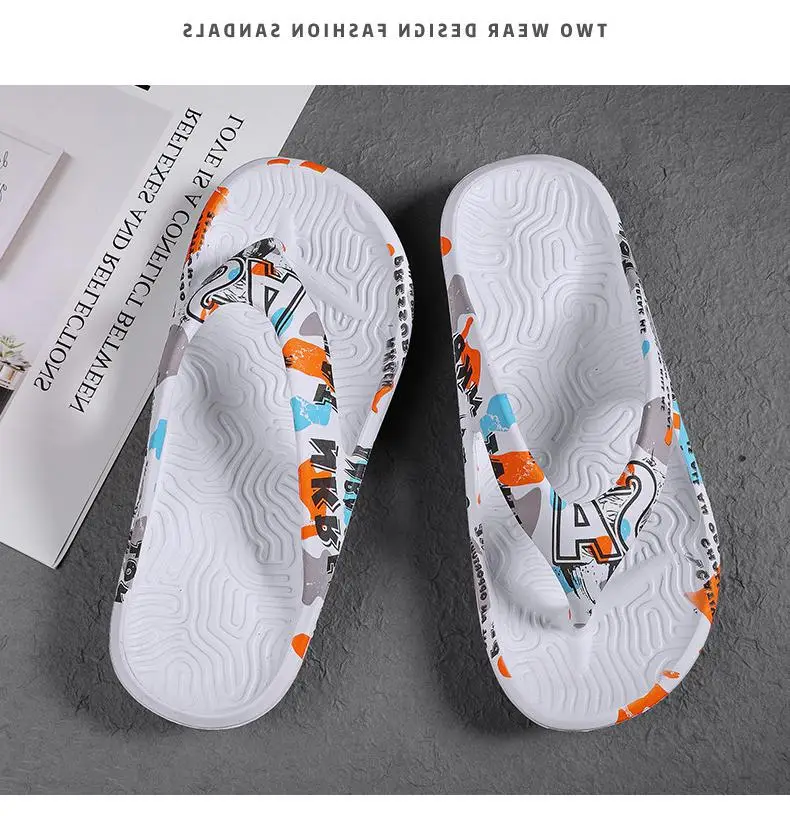 Men's flip flops from Fujian manufacturers summer outdoor wear non-slip trendy flip-flops sports casual platform fans — feature 11