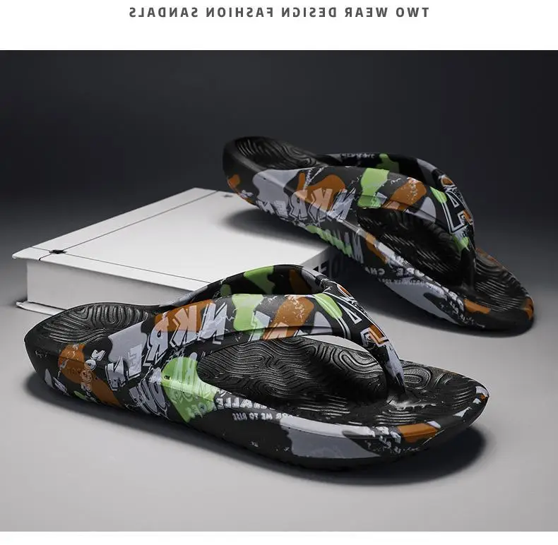 Men's flip flops from Fujian manufacturers summer outdoor wear non-slip trendy flip-flops sports casual platform fans — feature 14