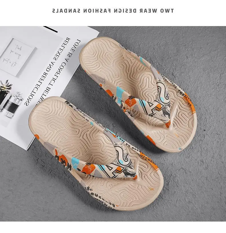 Men's flip flops from Fujian manufacturers summer outdoor wear non-slip trendy flip-flops sports casual platform fans — feature 15