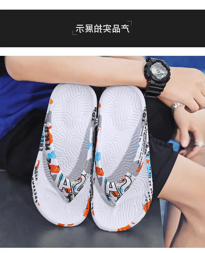 Men's flip flops from Fujian manufacturers summer outdoor wear non-slip trendy flip-flops sports casual platform fans — feature 5