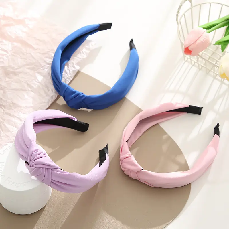 New Knotted Headband Women's Fresh Colorful Fabric - Image 14