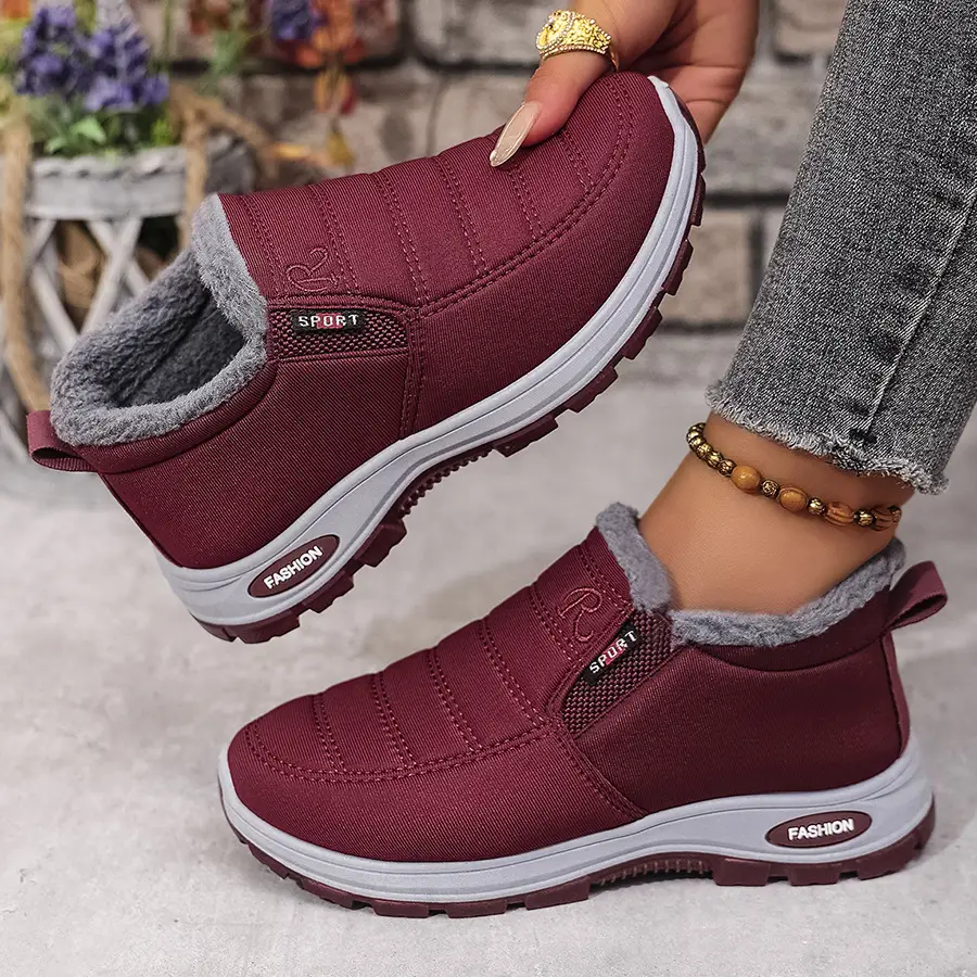 Middle-Aged and Elderly Cotton Shoes for Men and Women, Fleece-Lined Old Beijing Cloth Shoes, Thickened and Warm, Women's Low-Top Cold-Proof, Same Style as Export Models - Image 5