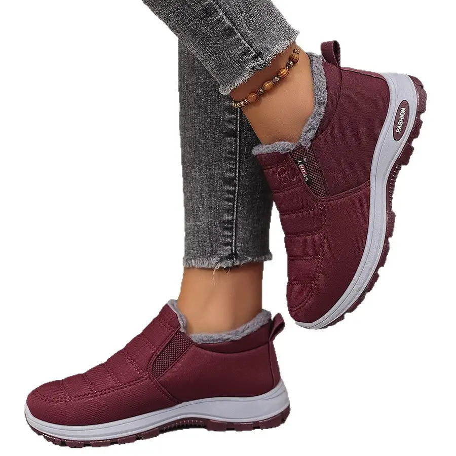 Middle-Aged and Elderly Cotton Shoes for Men and Women, Fleece-Lined Old Beijing Cloth Shoes, Thickened and Warm, Women's Low-Top Cold-Proof, Same Style as Export Models - Image 8