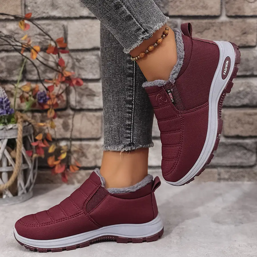 Middle-Aged and Elderly Cotton Shoes for Men and Women, Fleece-Lined Old Beijing Cloth Shoes, Thickened and Warm, Women's Low-Top Cold-Proof, Same Style as Export Models — feature 6