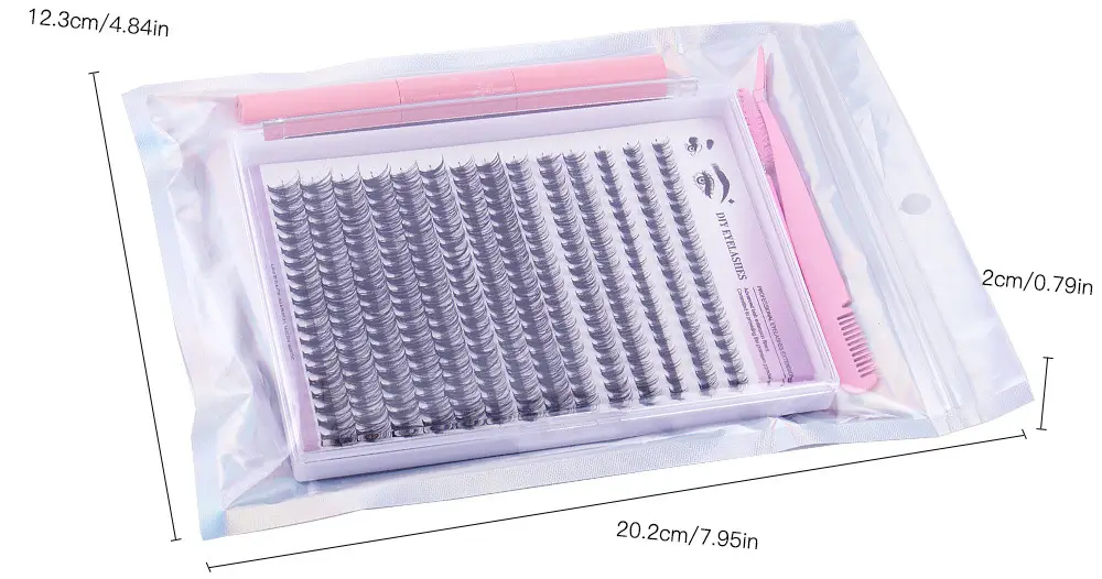 30P D-Curved False Eyelashes 8-16mm DIY Grafted — feature 10