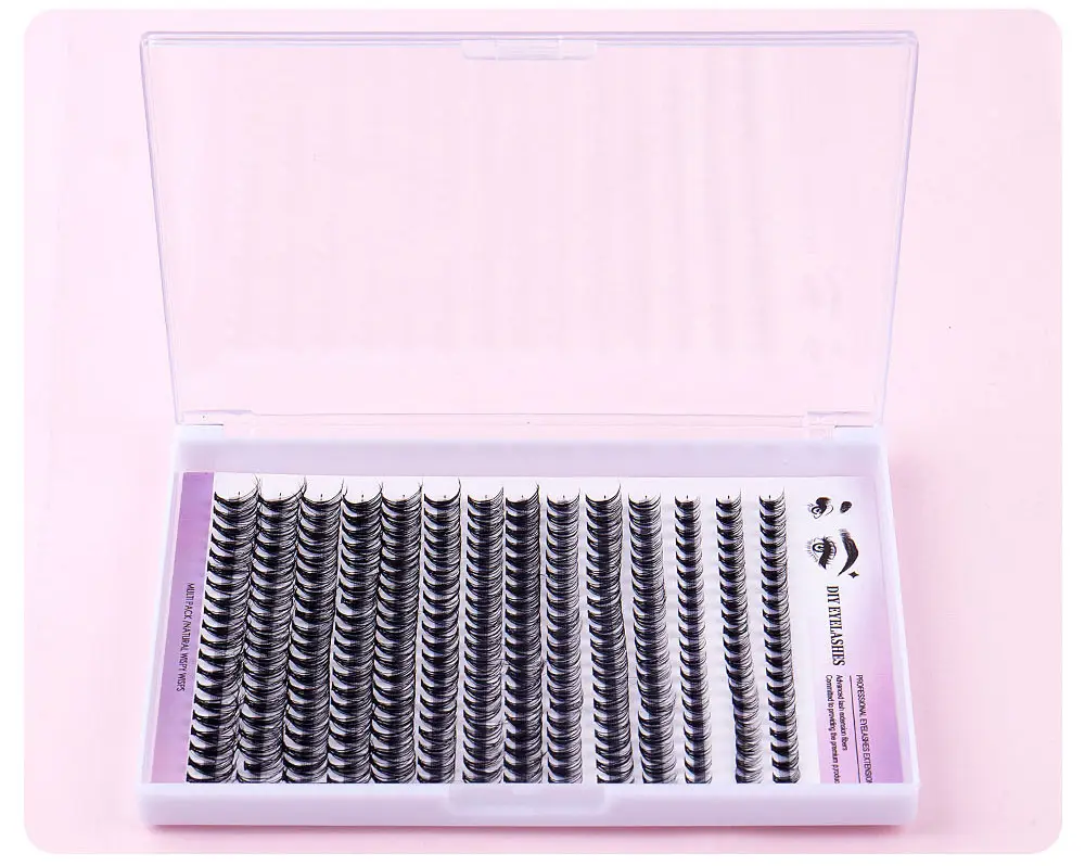 30P D-Curved False Eyelashes 8-16mm DIY Grafted — feature 14