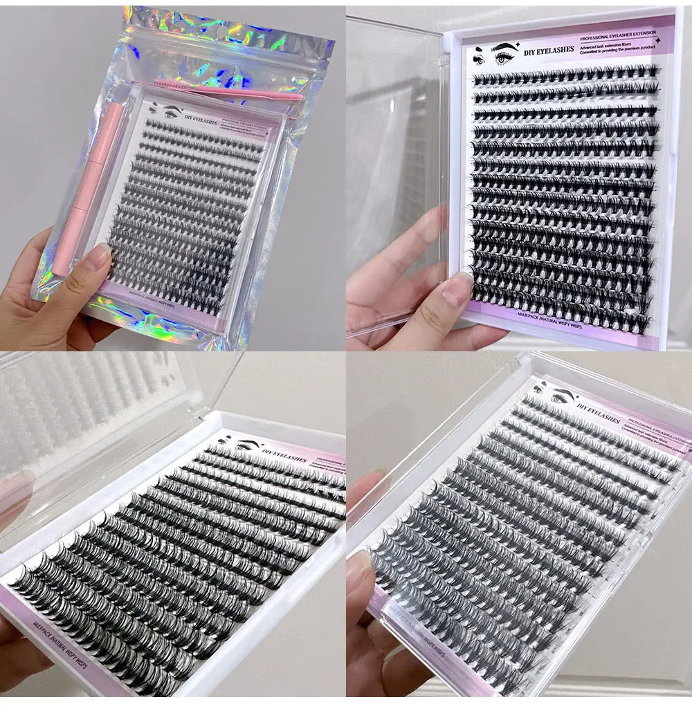 30P D-Curved False Eyelashes 8-16mm DIY Grafted — feature 15