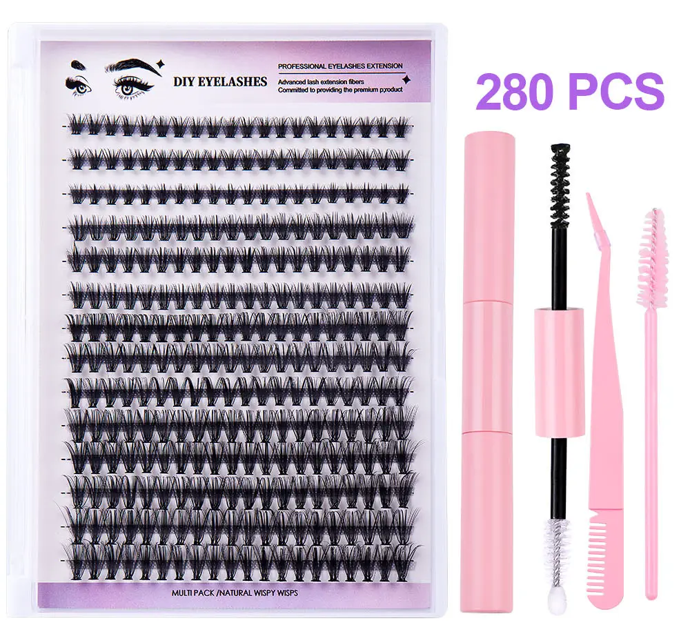 30P D-Curved False Eyelashes 8-16mm DIY Grafted — feature 8