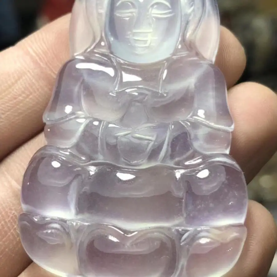 Glass-Like Guanyin Pendant for Men — feature 6
