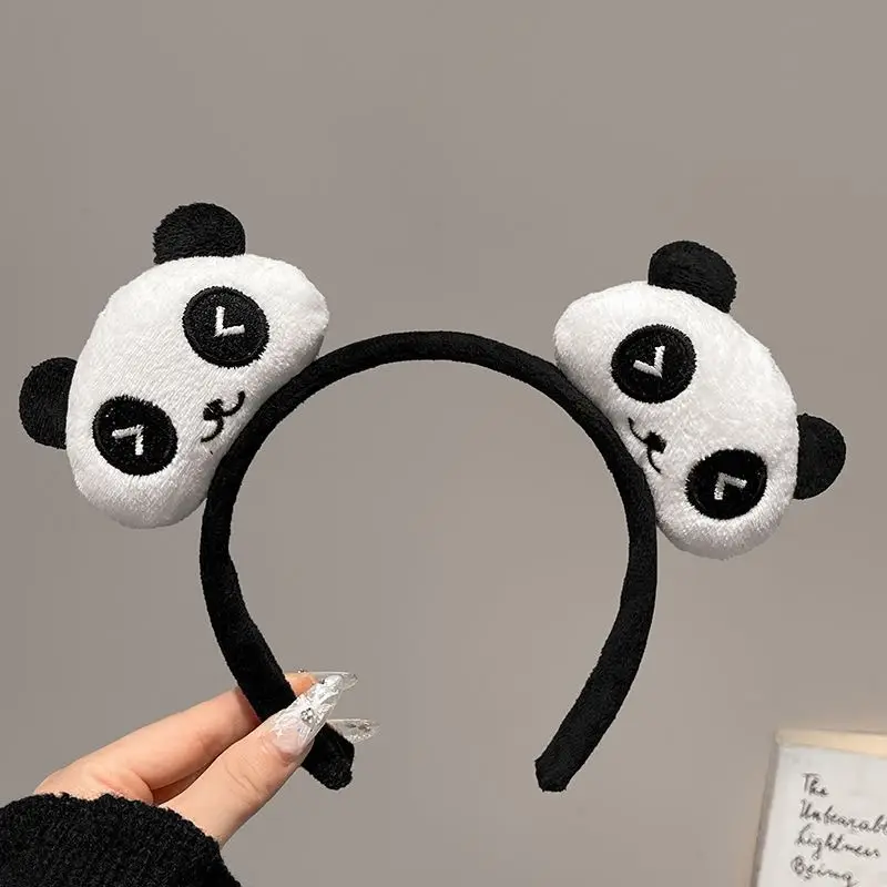Plush Panda Headband with Face Mask for Women — feature 8