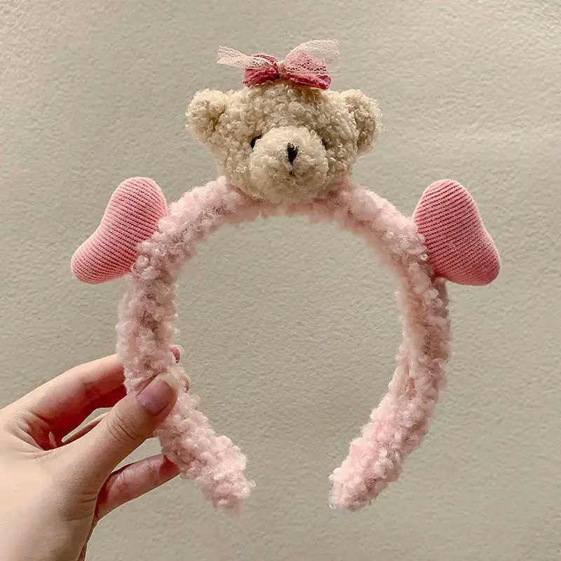 Plush Panda Headband with Face Mask for Women - Image 100