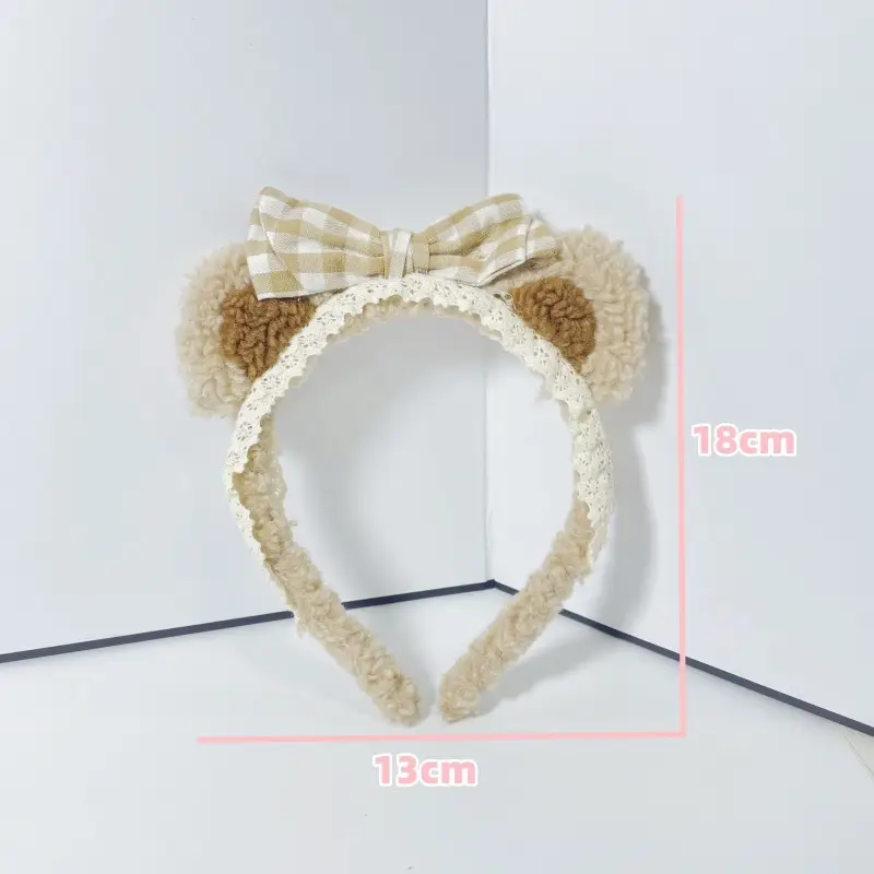 Plush Panda Headband with Face Mask for Women - Image 102