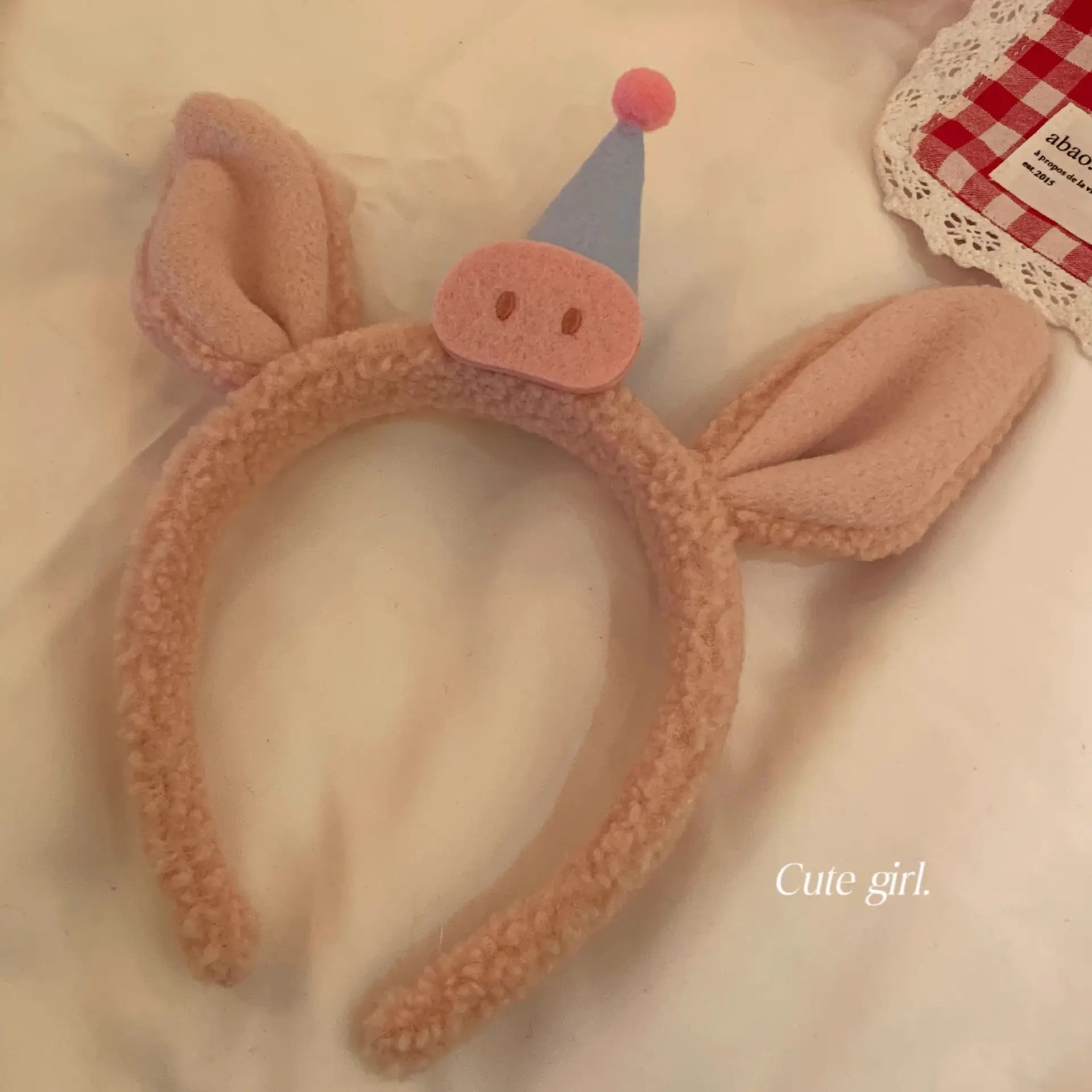 Plush Panda Headband with Face Mask for Women - Image 120