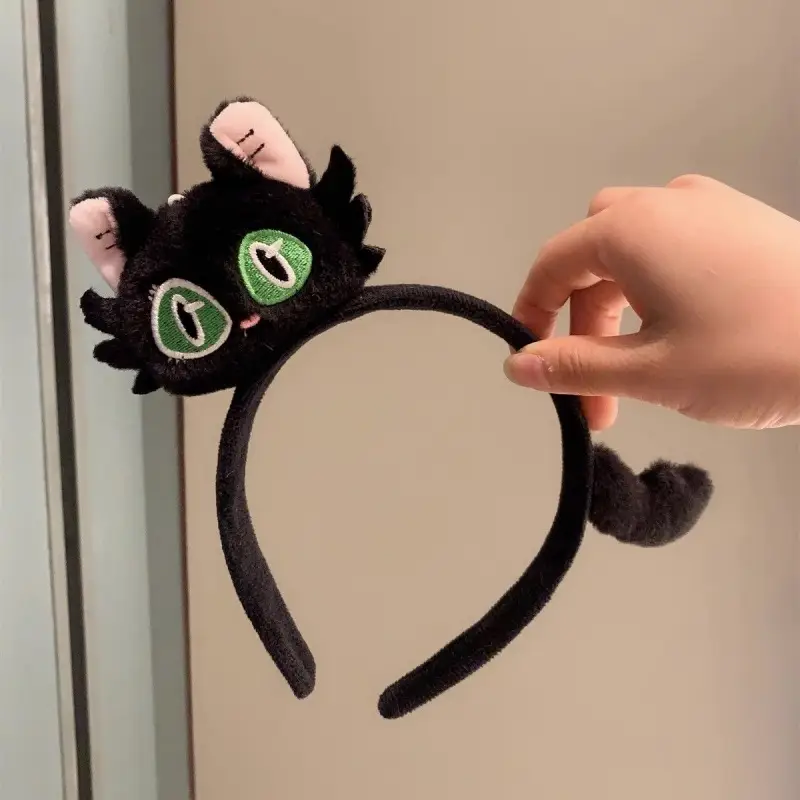 Plush Panda Headband with Face Mask for Women - Image 125