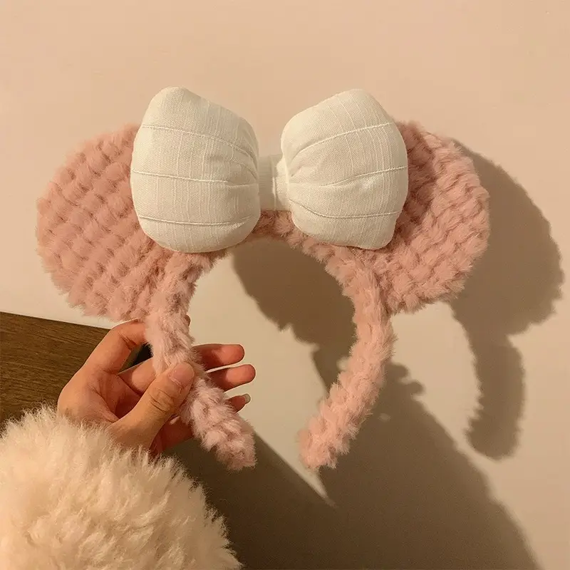 Plush Panda Headband with Face Mask for Women - Image 145