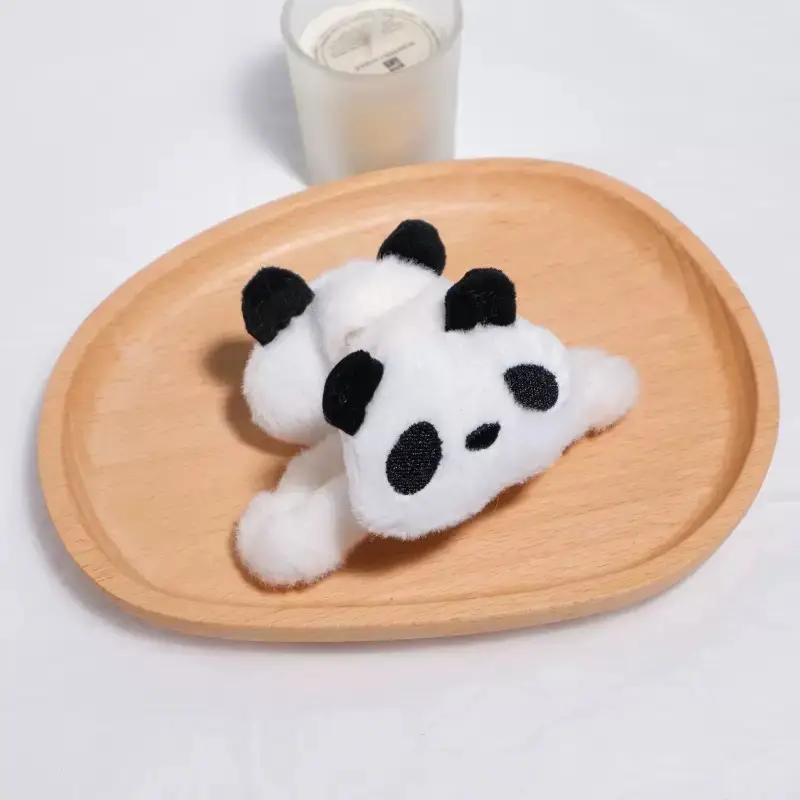 Plush Panda Headband with Face Mask for Women - Image 22