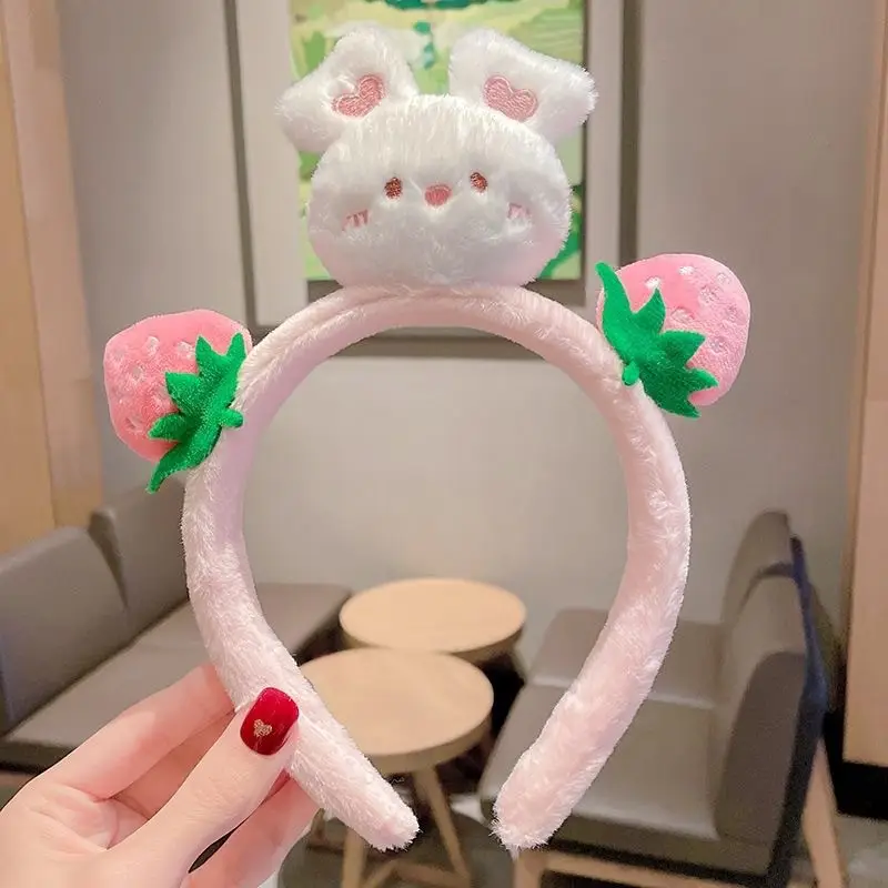Plush Panda Headband with Face Mask for Women - Image 31