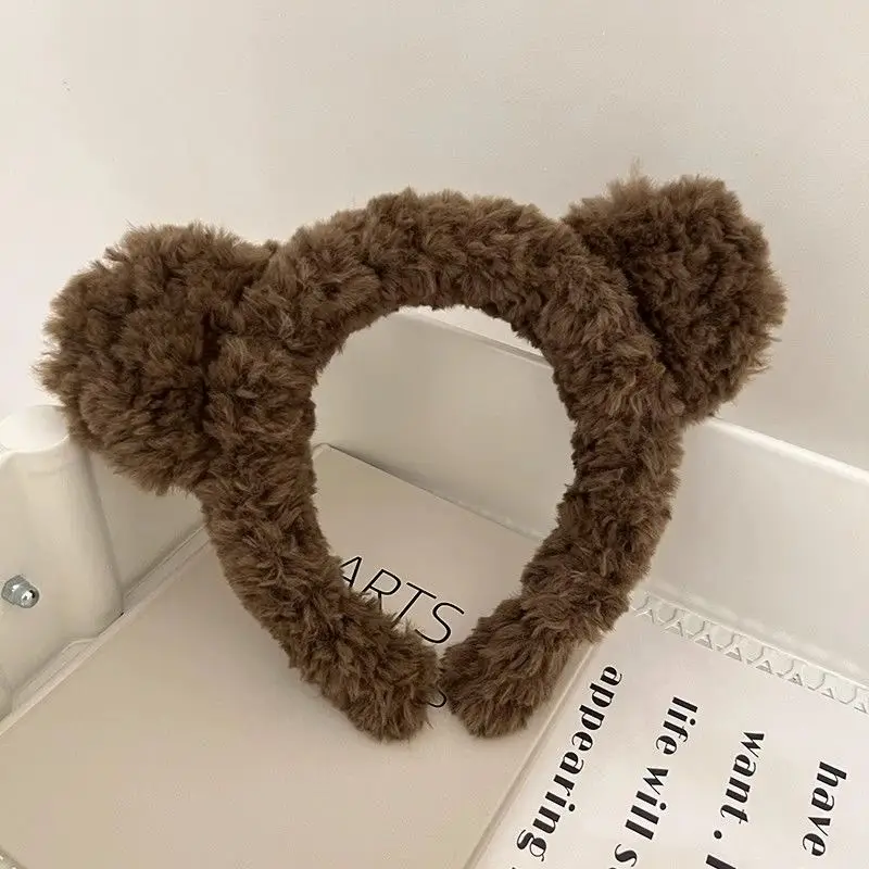 Plush Panda Headband with Face Mask for Women - Image 68