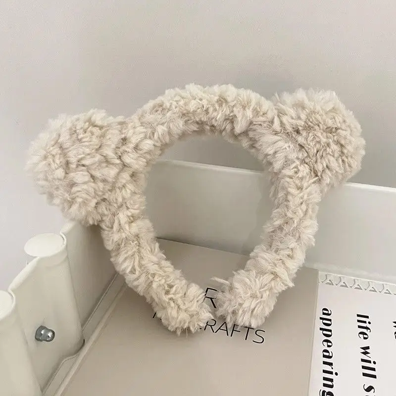 Plush Panda Headband with Face Mask for Women - Image 69