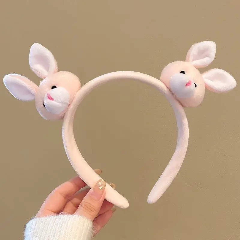 Plush Panda Headband with Face Mask for Women - Image 76