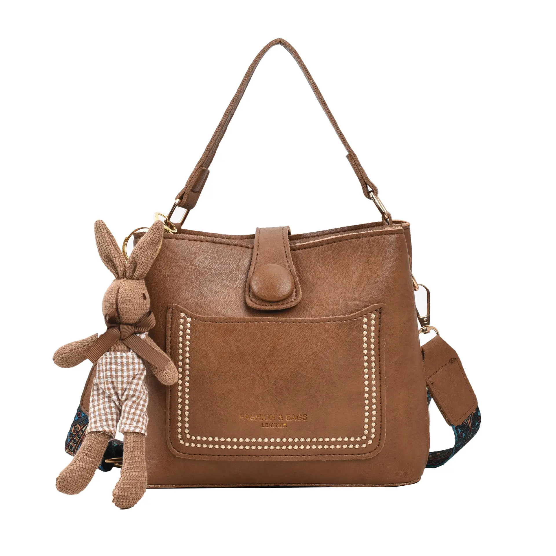 Women Retro Brown Shoulder Messenger Bag 2023 - Image 5