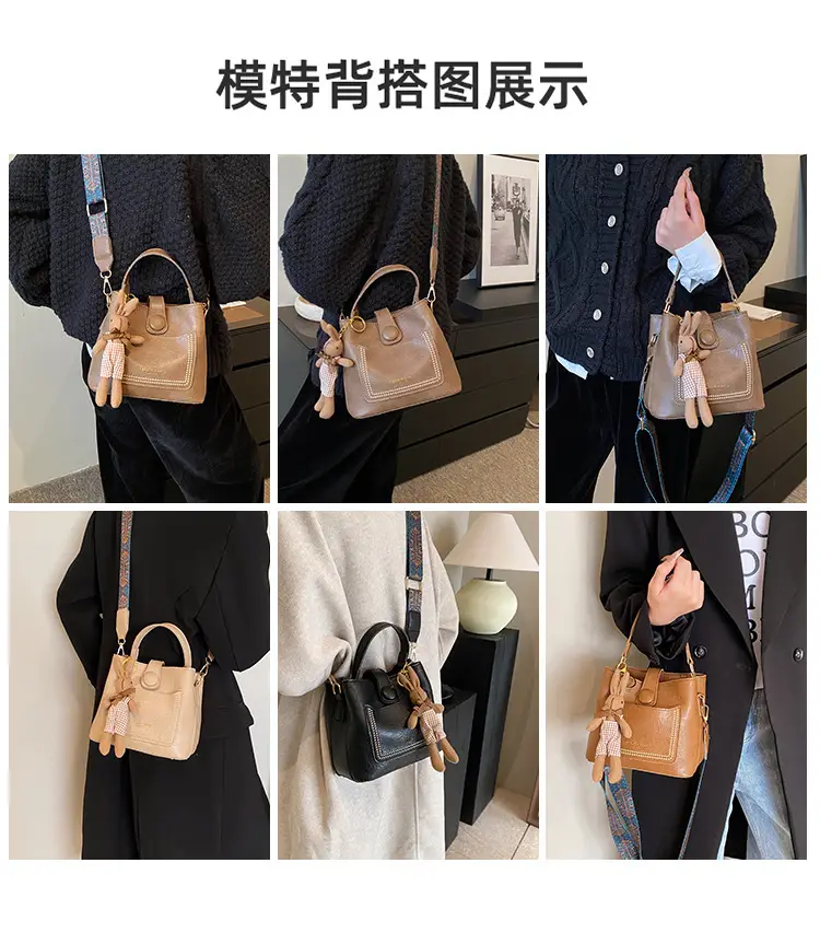 Women Retro Brown Shoulder Messenger Bag 2023 — feature 2