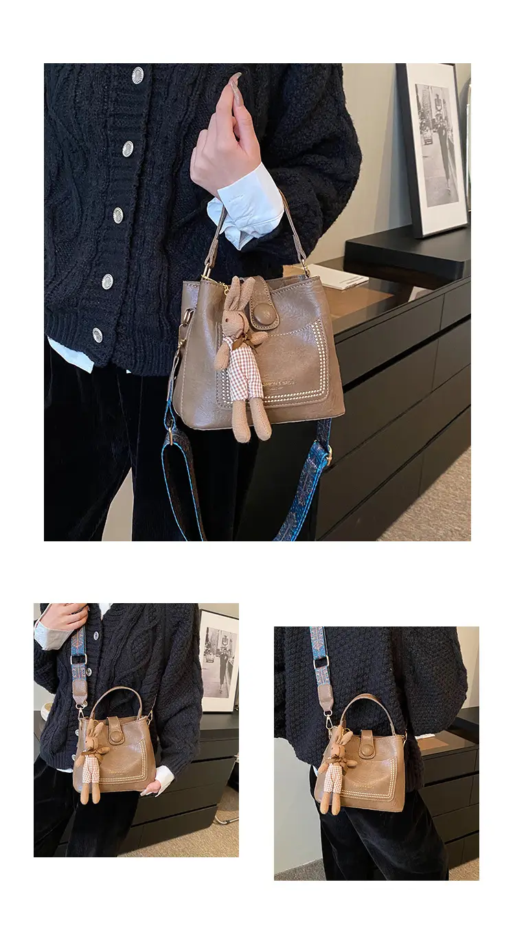 Women Retro Brown Shoulder Messenger Bag 2023 — feature 3