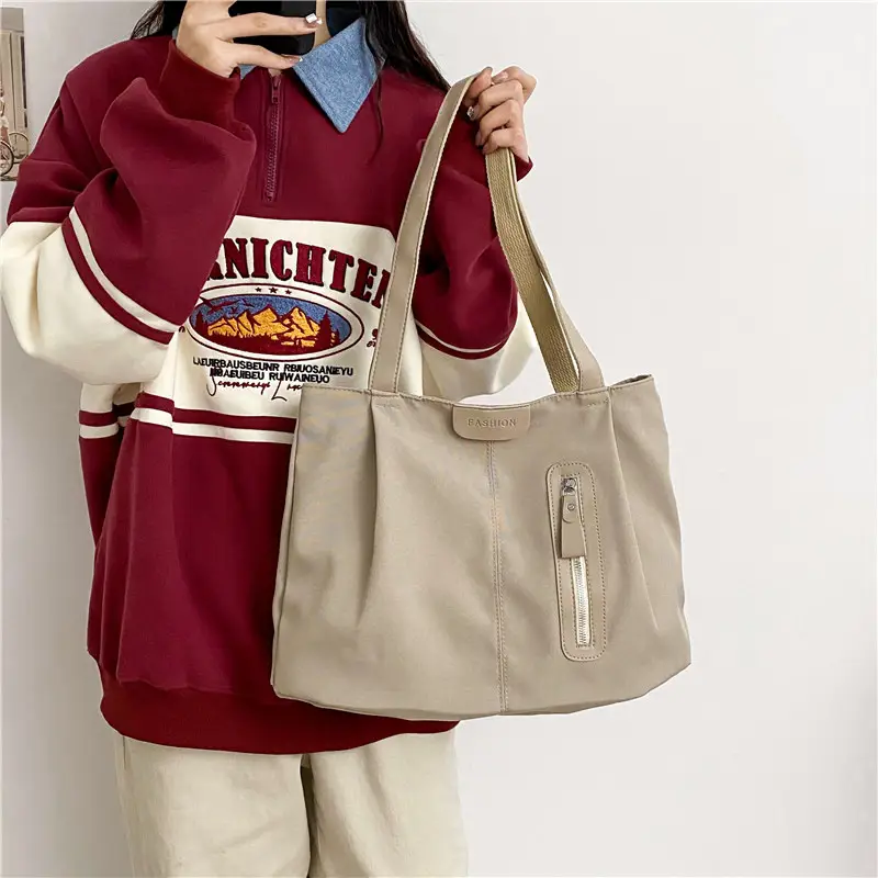Women's Nylon Shoulder Bag Large Capacity Japanese Style