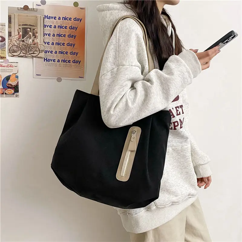 Women's Nylon Shoulder Bag Large Capacity Japanese Style