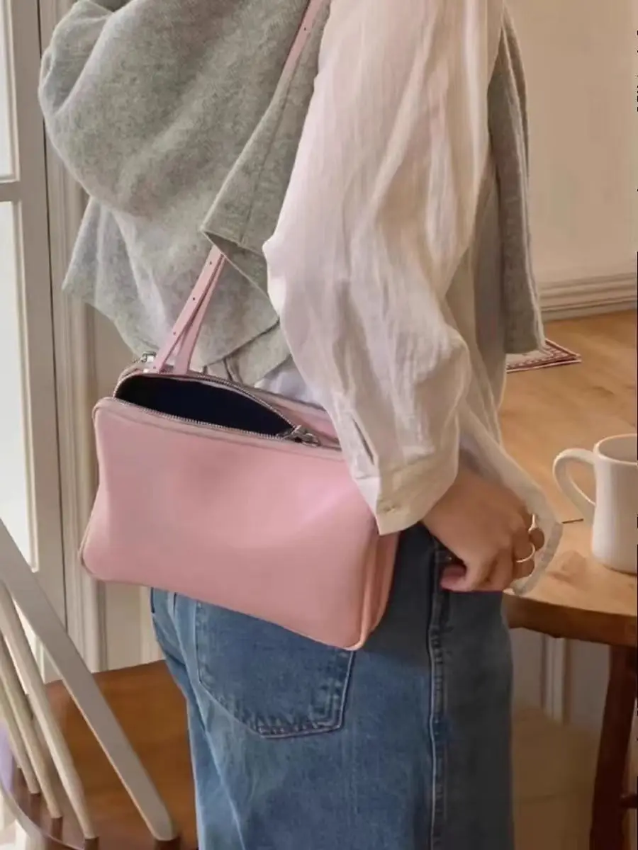 Red Crossbody Shoulder Bag for Women