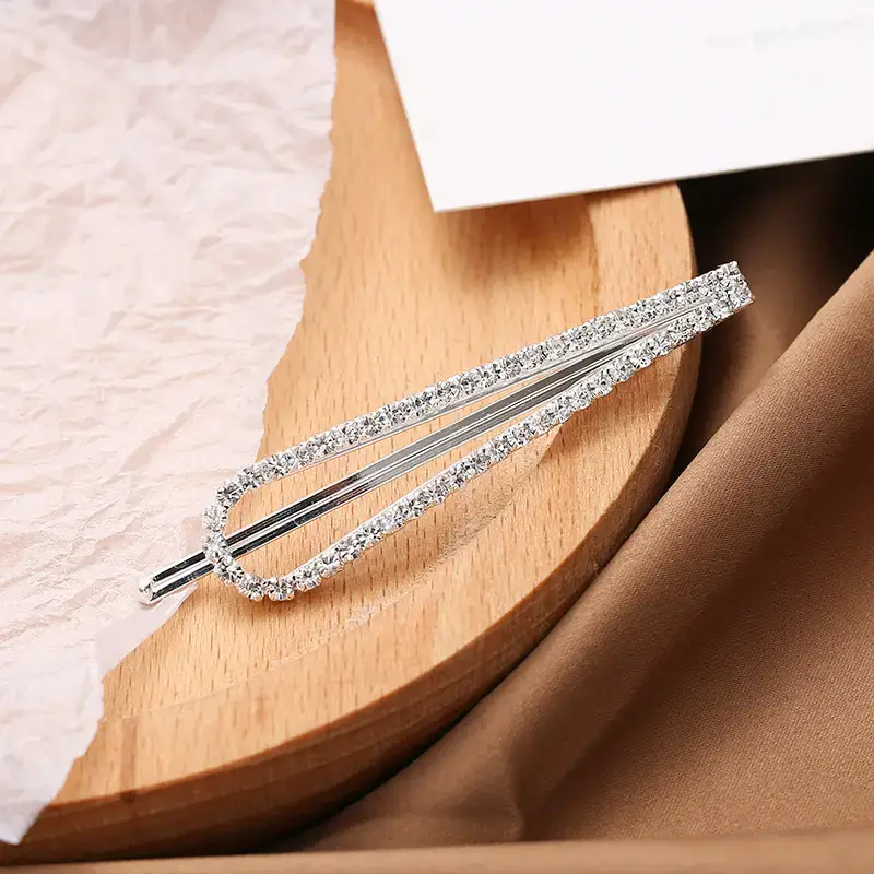 Korean Rhinestone Hairpin Clip for Women