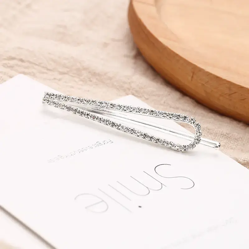 Korean Rhinestone Hairpin Clip for Women