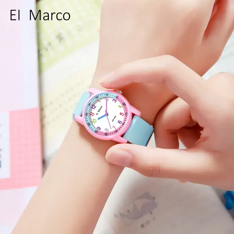 El Marco Green Waterproof Quartz Watch for Kids - Image 25