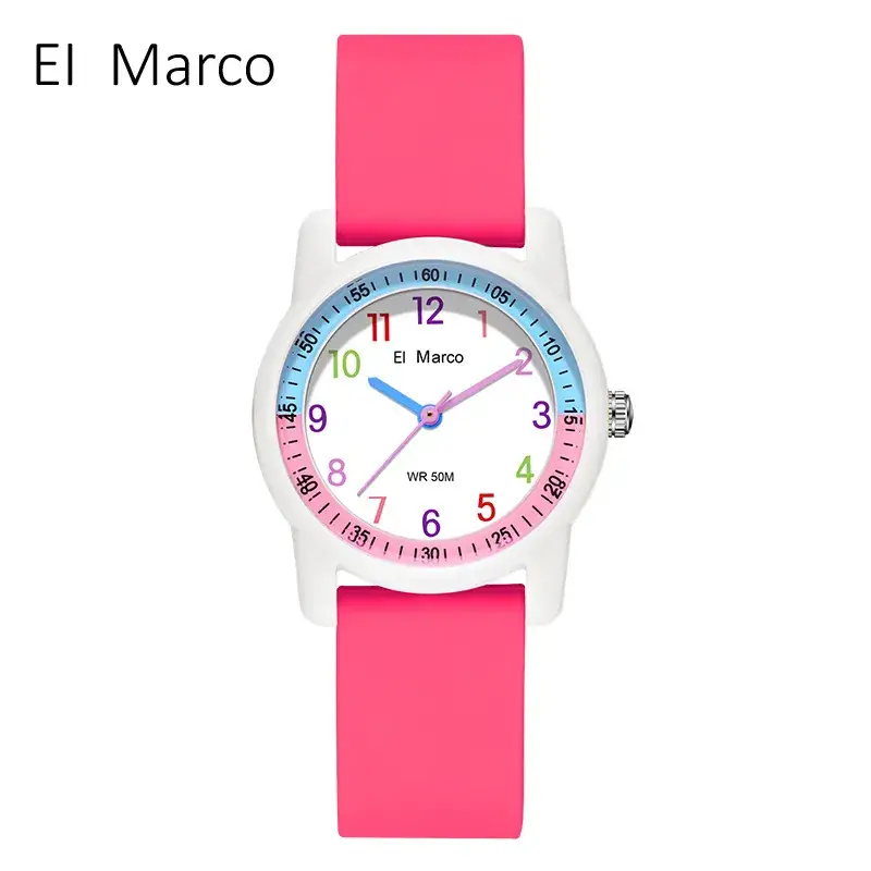 El Marco Green Waterproof Quartz Watch for Kids - Image 28