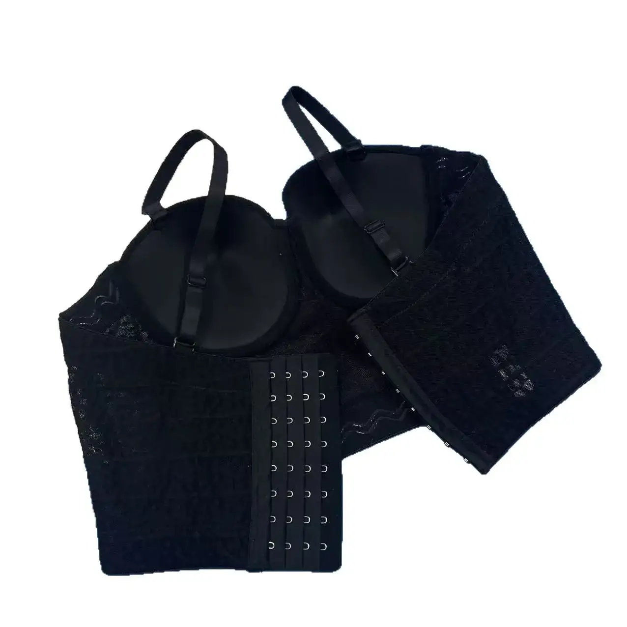 Black Crossbody Bra for Women Breathable Lightweight - Image 6