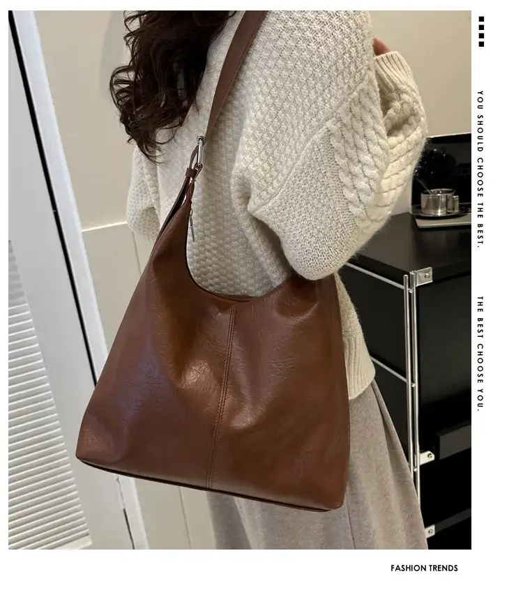 Brown Canvas Shoulder Bag for Women 2022 — feature 2