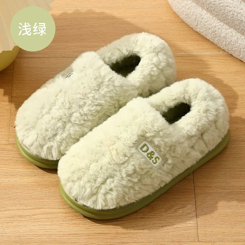 Women's Winter Home Cotton Slippers with Cartoon Design, Indoor Warm Thick-Soled Non-Slip Household Slippers for Men and Women - Image 5