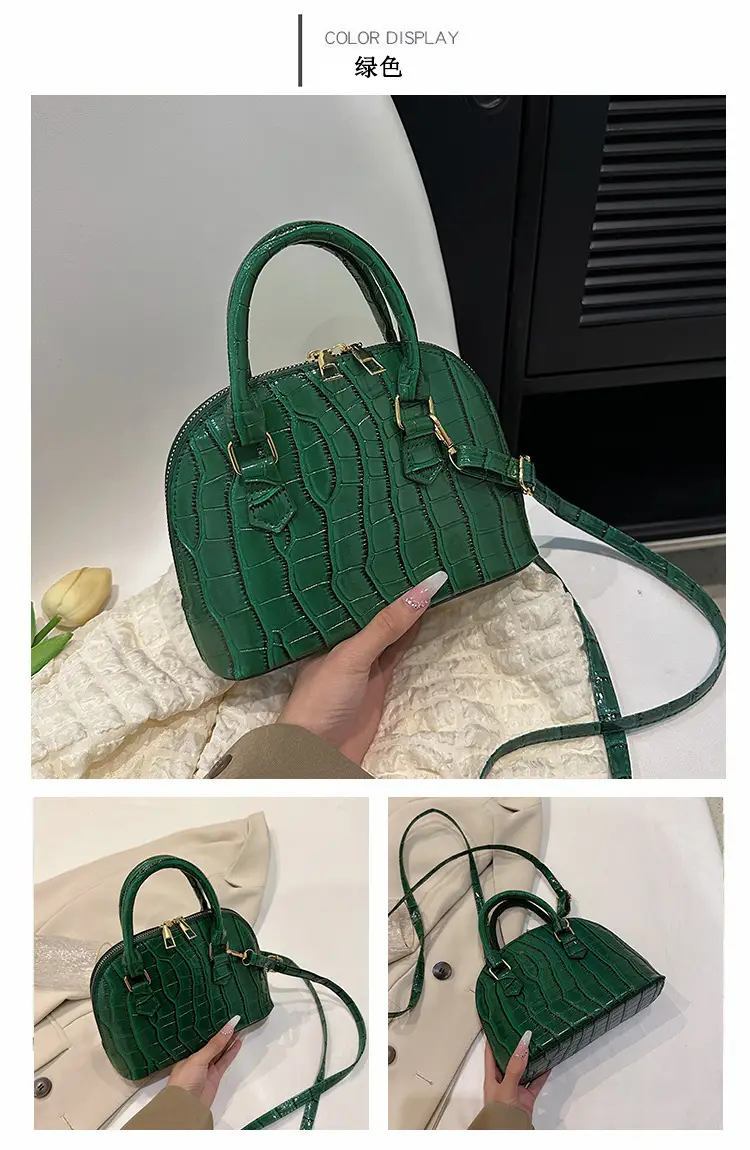 Elegant White Croc Leather Shoulder Bag for Women — feature 39