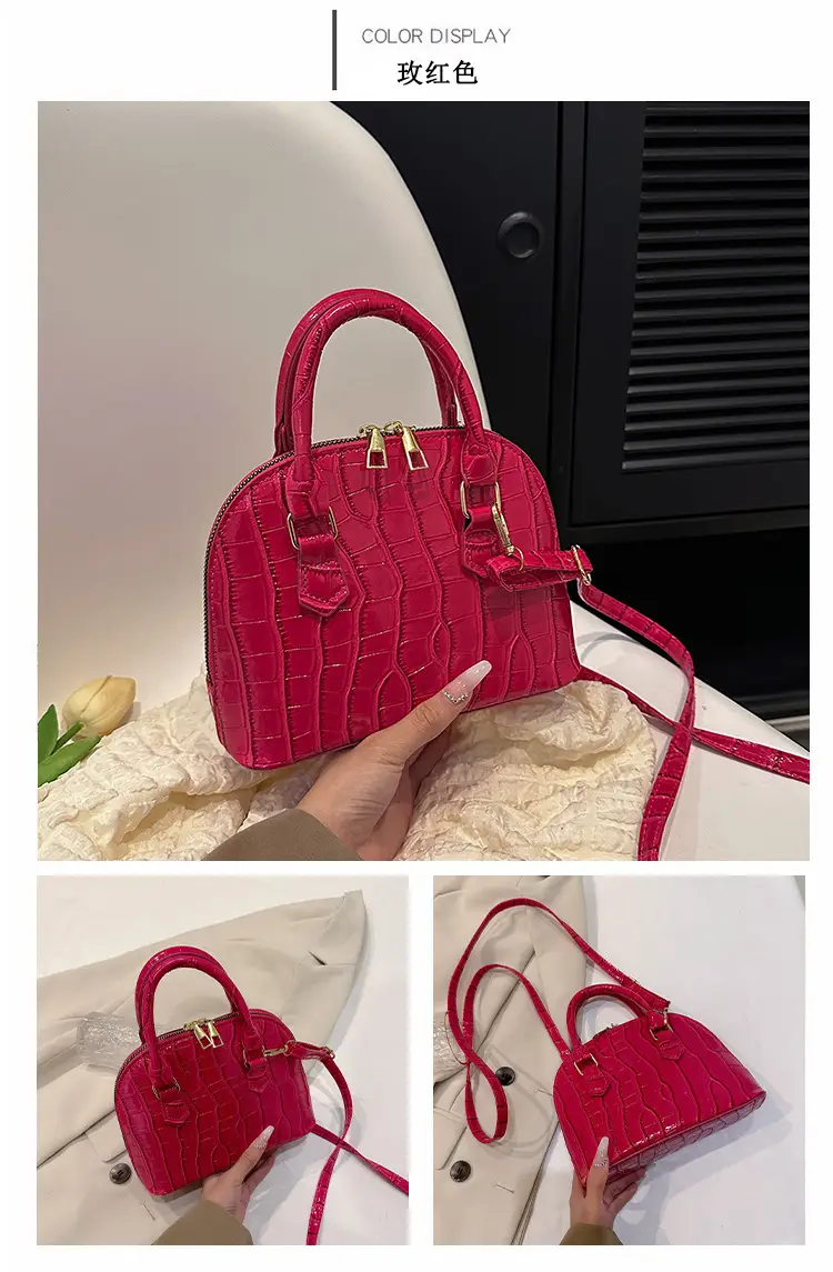 Elegant White Croc Leather Shoulder Bag for Women — feature 41