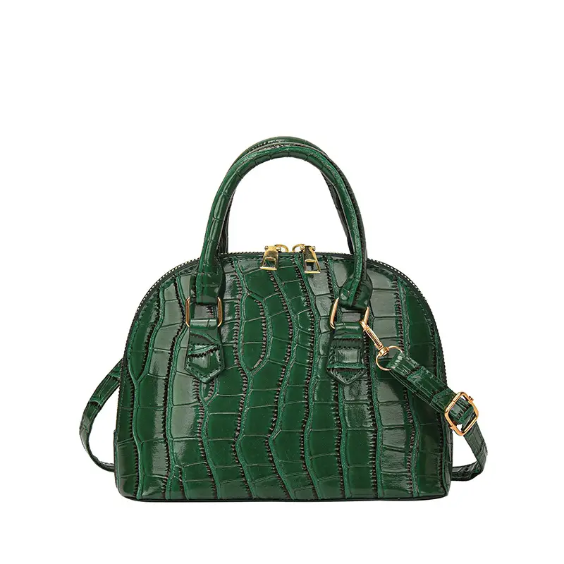 Elegant White Croc Leather Shoulder Bag for Women - Image 4