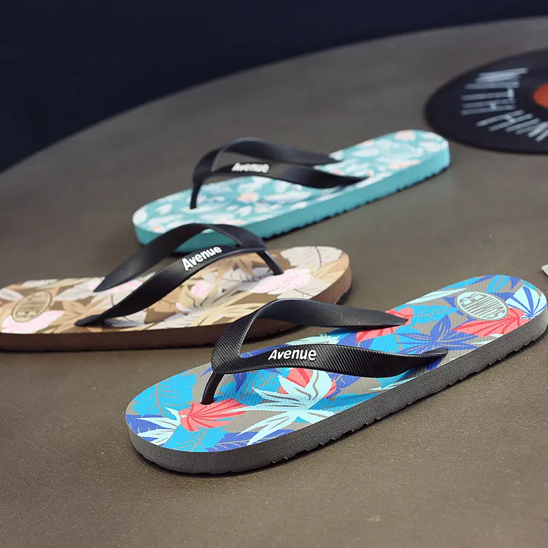 Slippers men's summer flip flops outdoor wear non-slip casual men's outdoor beach shoes flip-flops Korean style trendy internet red slippers