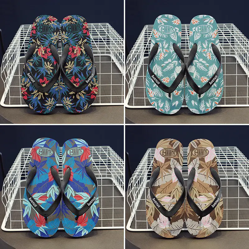 Slippers men's summer flip flops outdoor wear non-slip casual men's outdoor beach shoes flip-flops Korean style trendy internet red slippers