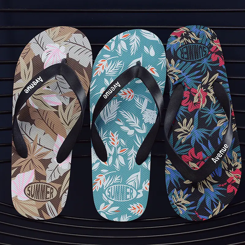 Slippers men's summer flip flops outdoor wear non-slip casual men's outdoor beach shoes flip-flops Korean style trendy internet red slippers