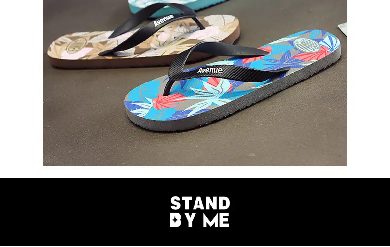 Slippers men's summer flip flops outdoor wear non-slip casual men's outdoor beach shoes flip-flops Korean style trendy internet red slippers — feature 11